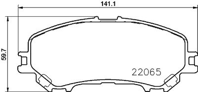 Колодки тормозные NISSAN QASHQAI 14- передние