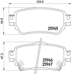Колодки тормозные NISSAN QASHQAI/X-TRAIL 14- задние