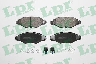 Колодки тормозные PEUGEOT 206/206SW 01>(-ABS) передние