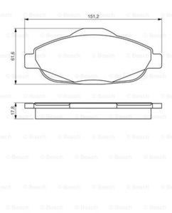 Колодки тормозные PEUGEOT 308 07-/3008 09- передние
