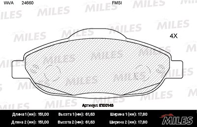 Колодки тормозные PEUGEOT 308 07-/3008 09- передние SemiMetallic
