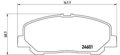 Колодки тормозные TOYOTA ALPHARD 08-/ESTIMA/PREVIA 06- передние