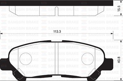 Колодки тормозные TOYOTA HIGHLANDER 07- зад.