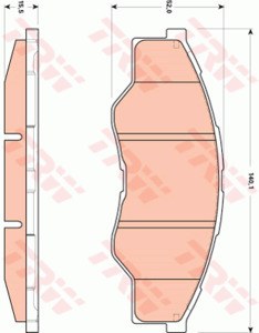 Колодки тормозные TOYOTA HILUX 06- передние