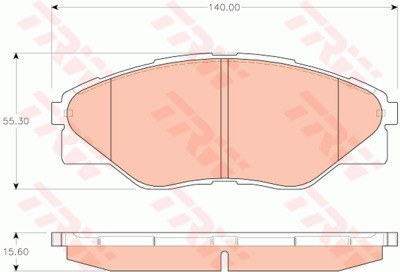 Колодки тормозные TOYOTA HILUX 08- передние