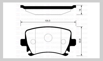 Колодки тормозные AUDI A3/A4/A6/SKODA OCTAVIA/YETI/VW GOLF/PASSAT задние