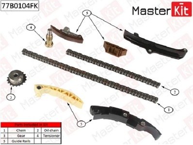 Комплект цепи ГРМ VAG 3.2 V6 99- co звездочками
