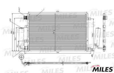 Конденсер NISSAN QASHQAI 2.0 07-