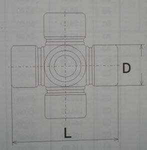 Крестовина кард.вала NISSAN SUNNY/CR-V 52.80x20.06