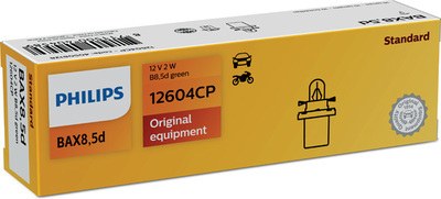 Лампа BAX 12V 2W B8.5d green