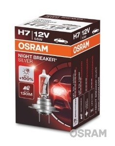 Лампа H7 12V 55W PX26D NIGHT BREAKER SILVER (коробка 1шт.)