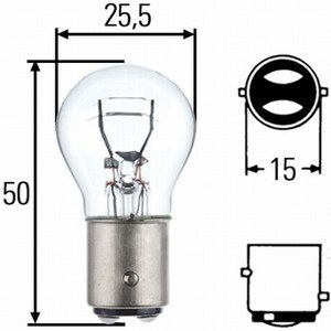 Лампа P21/5W 12V 21/5W BAY15d