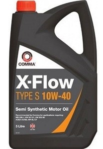Масло моторное 10W40 COMMA 5л полусинтетика XFLOW TYPE S