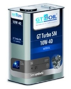 Масло моторное 10W40 GT OIL 4л полусинтетика GT Turbo SM