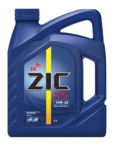 Масло моторное 10W40 ZIC X5 4л полусинтетика (пластик)