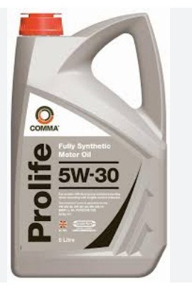 Масло моторное 5W30 COMMA 5л синтетика PROLIFE