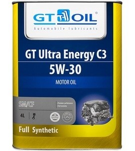Масло моторное 5W30 GT OIL 4л синтетика GT Ultra Energy C3