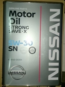 Масло моторное 5W30 NISSAN 4л синтетика STRONG SAVE X SN (Япония)