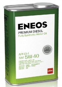Масло моторное 5W40 ENEOS 1л синтетика Premium Diesel  CI-4