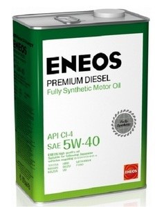 Масло моторное 5W40 ENEOS 4л синтетика Premium Diesel  CI-4