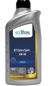 Масло моторное 5W40 GT OIL 1л синтетика GT Extra Synt