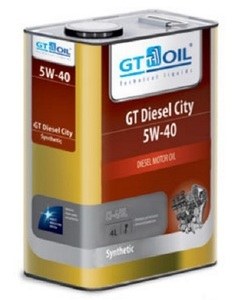 Масло моторное 5W40 GT OIL 4л синтетика GT Diesel City