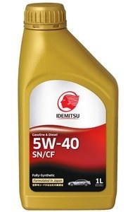 Масло моторное 5W40 IDEMITSU 1л синтетика  Fully-Synthetic SN/CF (Сингапур)