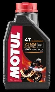 Масло моторное для мотоциклов 20W50 MOTUL 1л синтетика 7100 4T