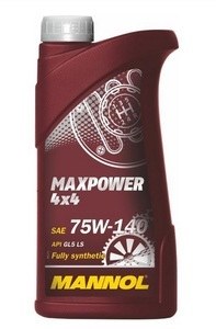 Масло трансмиссионное 75W140 MANNOL 8102 1л синтетика Maxpower 4x4 GL5 LS