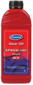 Масло трансмиссионное 85W140 COMMA 1л полусинтетика EP 85W140 GEAR OIL