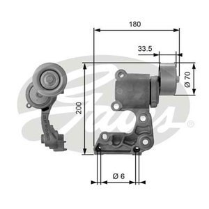 Натяжитель ремня приводного LEXUS/TOYOTA 2.5-4.0 04-