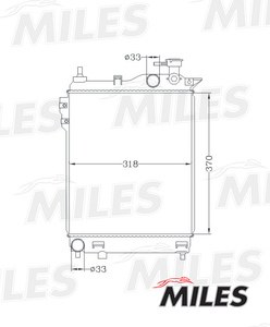 Радиатор HYUNDAI GETZ 02- 1.1/1.3/1.4/1.6 MT паяный