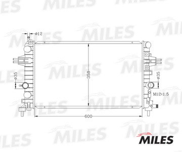 Радиатор OPEL ASTRA H 1.6/1.8 04- паяный