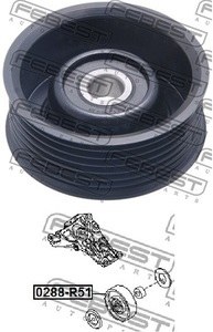 Ролик ремня приводного INFINITI EX35/37 (J50)/M35/45 (Y50)