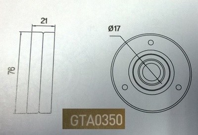 Ролик ремня приводного VAG 1.6-1.8T 95-05