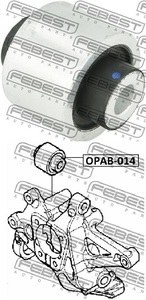 Сайлентблок рычага OPEL VECTRA C 02- зад.подв.
