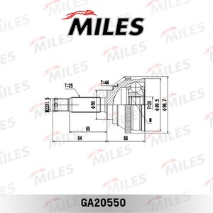 ШРУС HYUNDAI LANTRA 95-00 +ABS нар.
