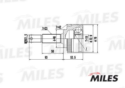 ШРУС NISSAN MICRA 1.0 92-03 нар.
