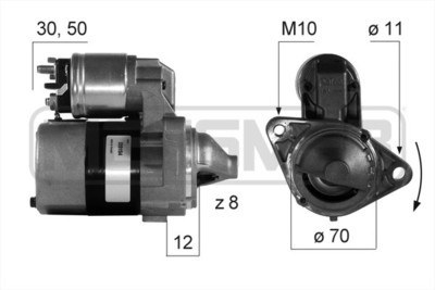 Стартер NISSAN ALMERA N16 1.5/1.8 0.7 кВт.