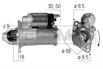 Стартер OPEL ASTRA H/J 1.6/1.8 1.1кВт