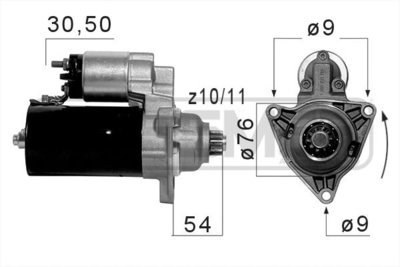 Стартер VW T4 -03 2кВт
