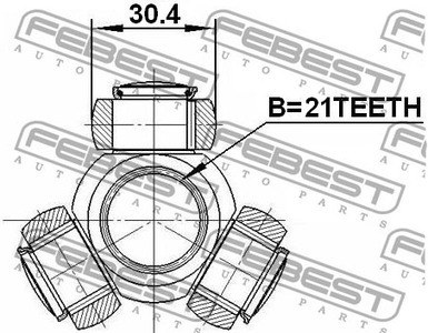 Трипоид FORD/NISSAN 21X30.4
