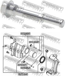 Втулка направляющая суппорта MAZDA 6 08-13 пер.