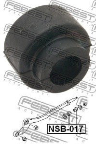 Втулка рычага NISSAN PATROL 97-10 пер.подв.