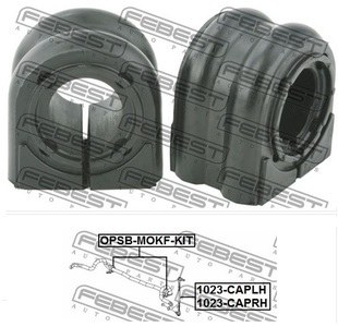 Втулка стабилизатора OPEL MOKKA 13- пер.подв.к-кт2шт.