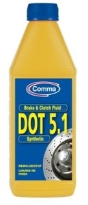 Жидкость тормозная COMMA 1л DOT 5.1 Brake Fluid