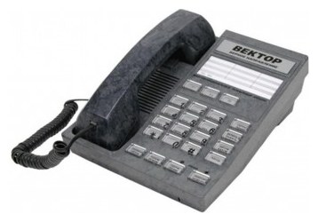111С Телефон проводной ВЕКТОР 816/02 BLACK