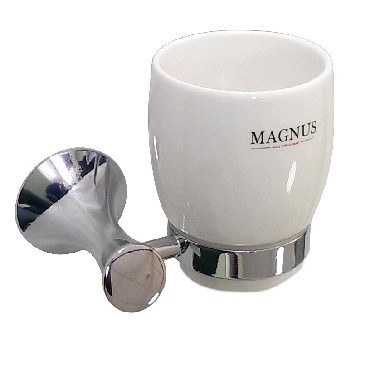Аксессуары MAGNUS 85005 Стакан керамический с креплением к стене (2)