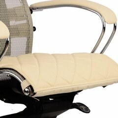 Чехол для сиденья кресла SAMURAI S-1, S-2, S-3, натуральная перфорированная кожа Бежевый МЕТТА