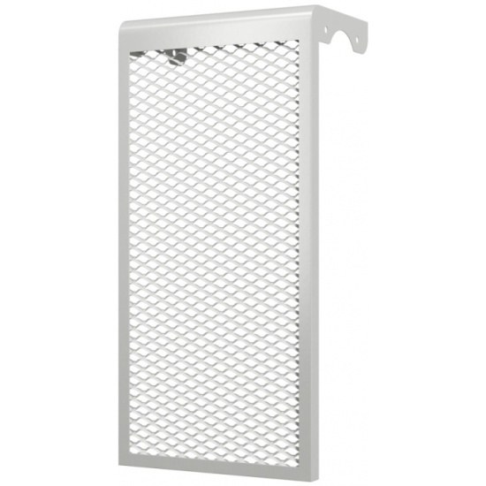 Радиаторная решетка EVECS 7-х секционный ,белый декоративный металлический экран на радиатор